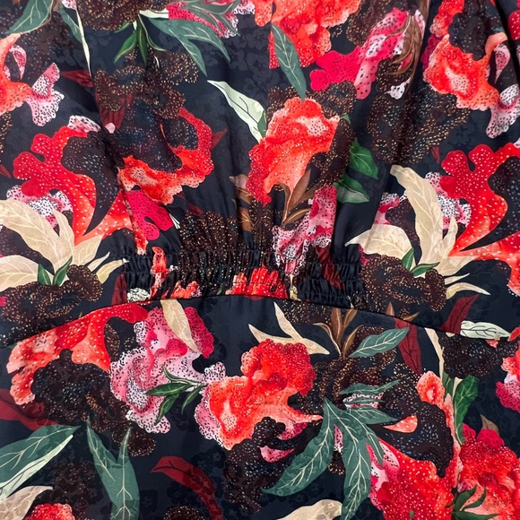 Saloni silk midi dress. Worn once. Size 2. - Picture 6 of 9